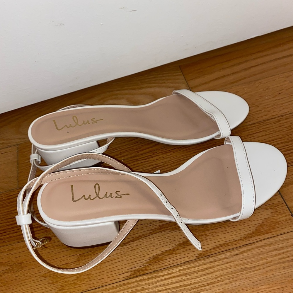 White sandals